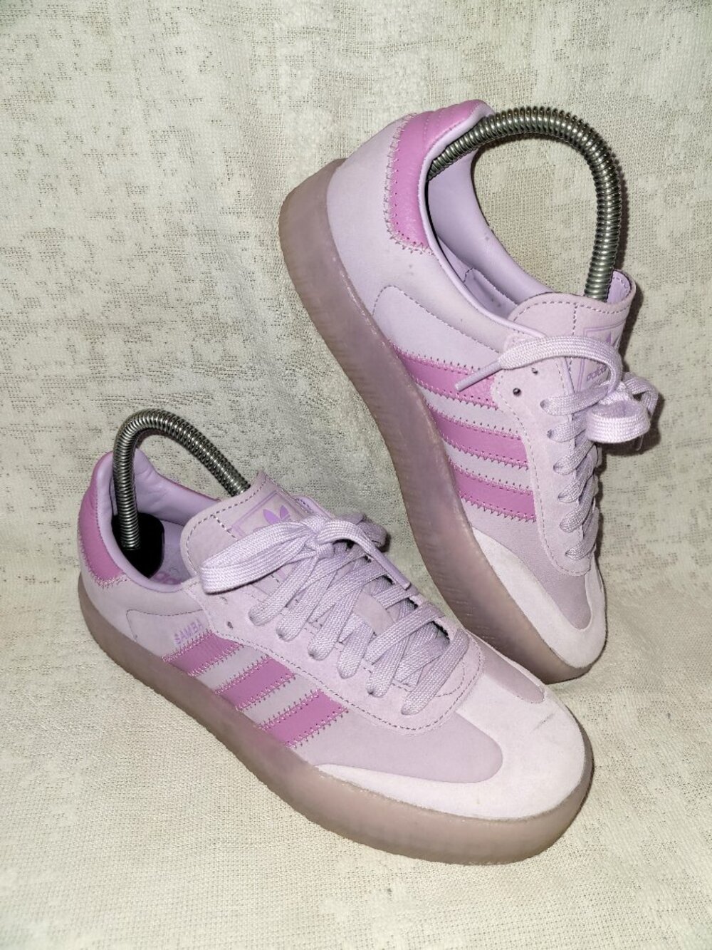 Adidas Sambae Samba OG Preloved Purple Lilac Tan Gum JS3955 Women's Size 6.5 - Picture 9 of 15